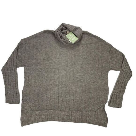 H&M Sweater Womens M Oversized Rib Knit Wool Turtleneck RomCom Modest Career New - Picture 3 of 16